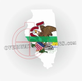 Illinois Thin Line Sticker - Illinois State Seal, HD Png Download, Free Download