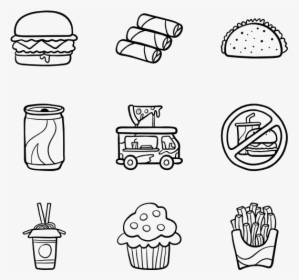 Nachos Drawing Hand Drawn - Hand Drawn Food Icon Png, Transparent Png, Free Download