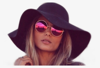 #oculos #girl #tumblr #mulher #scsunglasses #sunglasses - Chapéus Femininos Estilosos, HD Png Download, Free Download