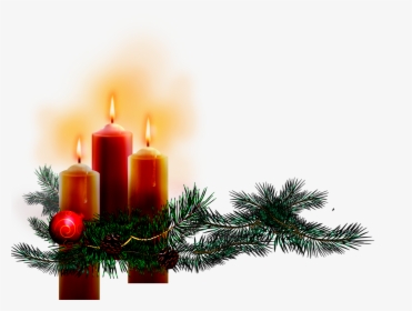 Transparent Navidad Png Fondo Transparente - Christmas Candle Png, Png Download, Free Download