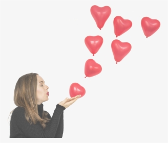 Mujer Globos San Valentin2 Globos San Valentín - Balloon, HD Png Download, Free Download