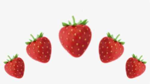 #crown #fresa #background #fruit #strawberry #frutilla - Strawberry, HD Png Download, Free Download