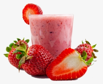 Transparent Pink Strawberry Clipart - Strawberry Smoothie Png, Png Download, Free Download
