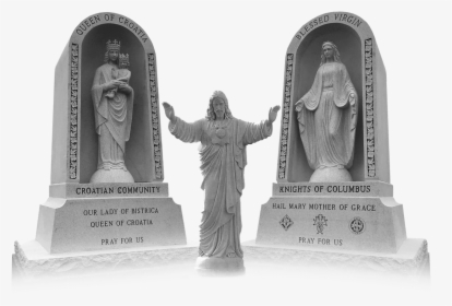 Granite Memorial Statues - Statue, HD Png Download, Free Download