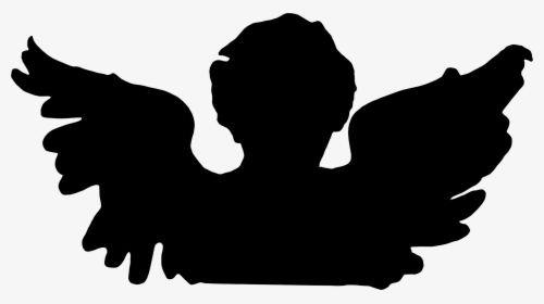 Cherub Silhouette Angel Drawing Statue - Cherub Silhouette, HD Png Download, Free Download