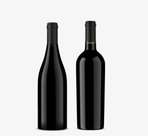 Black Wine Bottle Png, Transparent Png, Free Download