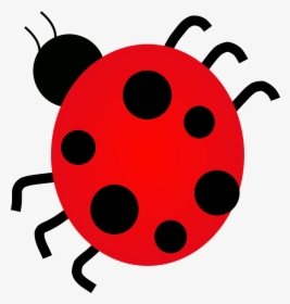 Ladybug, Dots, Insect, Spots, Six, Red, Black, Luck - Ladybug Clip Art, HD Png Download, Free Download