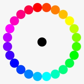 Colors Circle Symmetry Free Photo - Circle Of Rainbow Dots, HD Png Download, Free Download