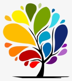 Vector Rainbow Tree , Png Download - Rainbow Tree Vector, Transparent Png, Free Download
