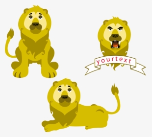 Lion Dog Animal Euclidean Vector - Cartoon, HD Png Download, Free Download
