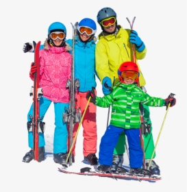 Go Skiing Png - Family On Ski Png, Transparent Png, Free Download