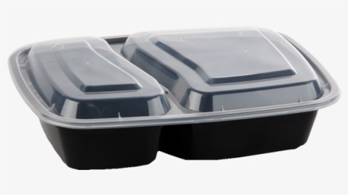 Black Microwavable Food Container 2 Compartment, HD Png Download, Free Download