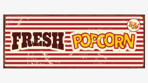 Fresh Popcorn Sign, HD Png Download, Free Download