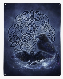 Celtic Ravens Metal Sign - Celtic Raven, HD Png Download, Free Download