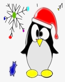 Free Linux Penguin - Christmas Penguin Clip Art, HD Png Download, Free Download