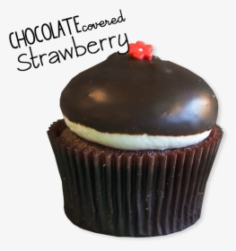 Chocolate Covered Strawberry - Cupcake, HD Png Download, Free Download