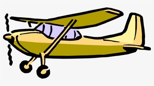 Propeller Airplane Image Illustration Of Fixedwing - Cartoon Airplane, HD Png Download, Free Download