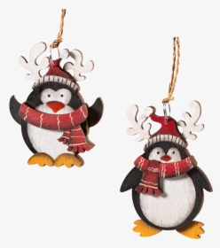 Christmas Penguins, 2 Pieces - Cartoon, HD Png Download, Free Download