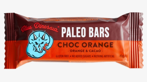 Choc Orange - Blue Dinosaur Paleo Bars Choc Orange, HD Png Download, Free Download