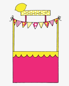 Clip Art Lemonade Stand Clip Art - Pink Lemonade Stand Clipart, HD Png Download, Free Download