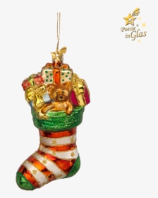Glass Ornament Christmas Stocking - Christmas Ornament, HD Png Download, Free Download