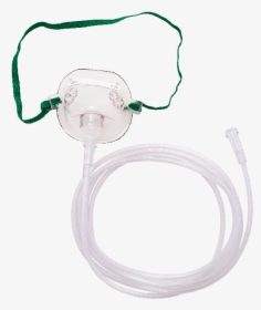 Paediatric Oxygen Mask With 210cm Tubing - Oxygen Tubing Mask Transparent Background, HD Png Download, Free Download