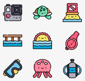 Diving - Winter Clothes Icons Png, Transparent Png, Free Download