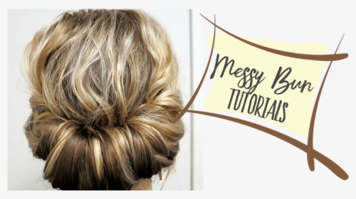 Transparent Hair Bun Png - 5 Simple Hairstyles, Png Download, Free Download