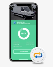 Smart Parking Button Iphone - Microvan, HD Png Download, Free Download