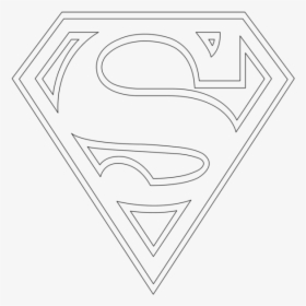 Transparent Superman Logo Black And White Png - White Superman Logo Transparent, Png Download, Free Download