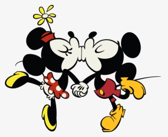 Kiss Clipart Mickey Mouse - Minnie Mouse Y Mickey Mouse Gif, HD Png Download, Free Download