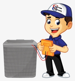 Local Hvac Repair - Air Conditioner Cartoon, HD Png Download, Free Download
