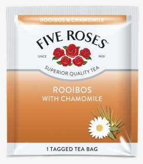 Five Roses Rooibos & Chamomile Envelope - Five Roses Honey And Ginger Tea, HD Png Download, Free Download
