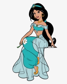 Princess Jasmine With Flower Png, Transparent Png, Free Download