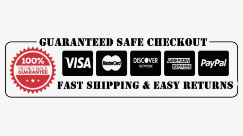 Guaranteed Safe Checkout Black And White, Hd Png Download - Black-and-white, Transparent Png, Free Download