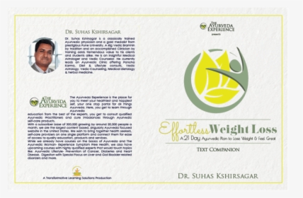 Effortless Weight Loss Silver Experience Ayurveda - Flyer, HD Png Download, Free Download