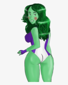 Butt Drawing She Hulk - She Hulk Cartoon Drawings, HD Png Download, Free Download
