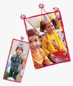 Kids In Pictures Wearing Birthday Hats - Toddler, HD Png Download, Free Download