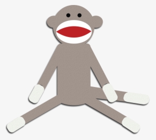 Monkey Clipart Cute Monkey Clipart Schylling Sock Monkey - Sock Monkey Clip Art, HD Png Download, Free Download