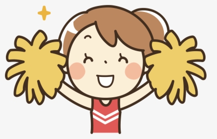 Transparent Cheer Megaphones Clipart - Cheerleader Cartoon Png, Png Download, Free Download