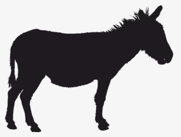 Mule Donkey Silhouette Clip Art - Transparent Donkey Silhouette, HD Png Download, Free Download