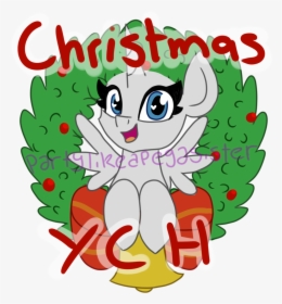 Partylikeapegasister, Bell, Bow, Christmas, Holly, - Cartoon, HD Png Download, Free Download