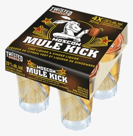 Twisted Shotz Moscow Mule Kick 4 X 30 Ml - Packaging And Labeling, HD Png Download, Free Download