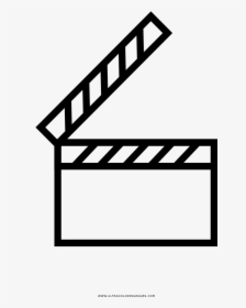 Clapperboard Coloring Page, HD Png Download, Free Download