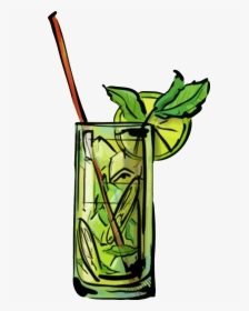 Mojito Cocktail - Clip Art Mojito Png, Transparent Png, Free Download