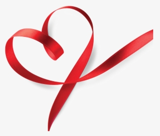 Transparent Coeur Png - Transparent Background Ribbon Heart Png, Png Download, Free Download