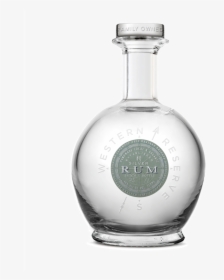 Silver-rum , Png Download - Glass Bottle, Transparent Png, Free Download