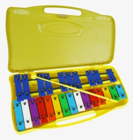 25 Tone Metal Xylophone In Plastic Carry Case - Glockenspiel, HD Png Download, Free Download