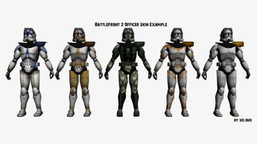 Battlefront 2 Clone Officer Skins, HD Png Download, Free Download