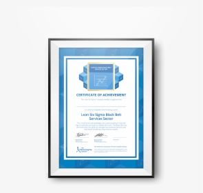 Lean Six Sigma Company Certificate, HD Png Download, Free Download